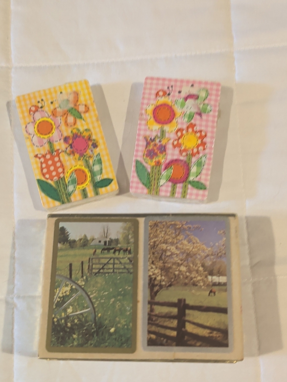 Vintage Pattern Playing Cards Lot